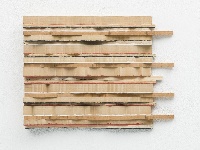 Simon Benson, Collected Horizons 2, 2012, wandobject: verf/hout, 38 x 48 x 6.5 cm.
PHŒBUS•Rotterdam